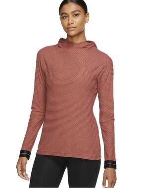 Nike Pro Icon Clash Women's training hoodie rust/red Pullover - SZ XS